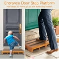 thumbnail image 4 of Wooden Step Stool, 3.5" One Step Non-Slip Outdoor Platform, Heavy Duty Mobility Half Steps for Seniors Adults With Bad Knee, No Assembly Required, 4 of 7