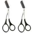 thumbnail image 1 of Tijeras para peine de cejas, recortadora, herramienta para quitar el vello de las pestañas y las cejas, juego de herramientas de belleza para el cuidado de las cejas con un peine de cejas gr, 1 of 5