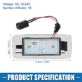 thumbnail image 4 of 2 Pcs Car LED License Plate Light No.13578958/13575641 para Chevrolet Suburban LS LT para Premier LTZ, 4 of 7