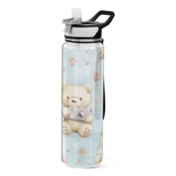 BZSMCE Sport Bottle Cuddly Bears and Memories Outdoor sports Water Bottle Size: 10.4x3in