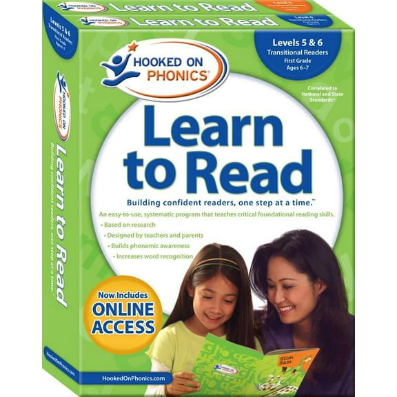 Learn to Read Complete Sets Hooked on Phonics Learn to Read - Levels 5&6 Complete, 3: Transitional Readers (First Grade Ages 6-7), Book 3, (Paperback)
