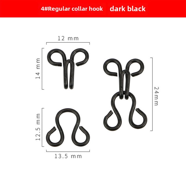 Especializada en la producción de ganchos para cuello de resorte de cobre 0#1#2#3#, hebillas de piel Fengji, hebillas ocultas para ropa interior, hebillas invisibles