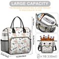 thumbnail image 5 of Pioneer Flower Floral Print Pattern Womens Lunch Box for Work,Insulated Large Lunch Bag,Leakproof Adult Lunch Bag for Work,Beach,Travel,Picnic,Camping, 5 of 6