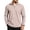 Watermelon Red, variant on Men's Waffle Knit Polo Shirts Quarter Zip Up Long Sleeve Pullover Shirt Lightweight Casual Tee Lapel Top