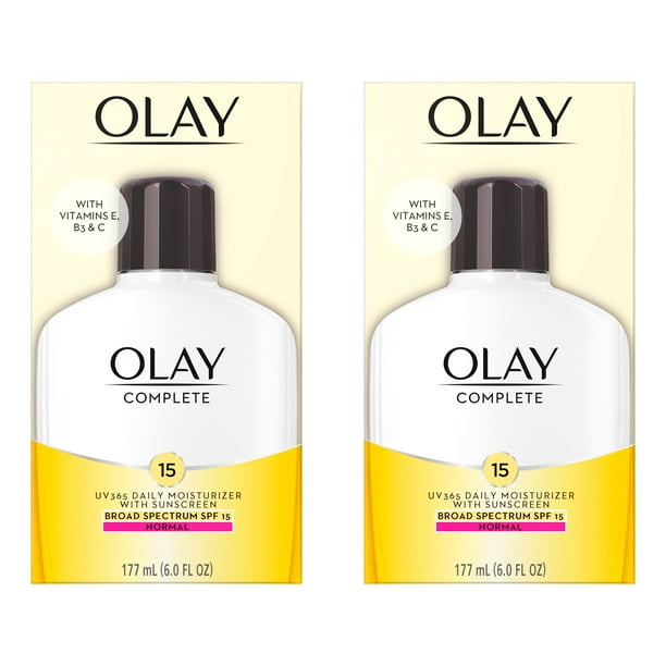 Loción hidratante Olay Complete para todo el día con SPF 15 180 ml (x2)