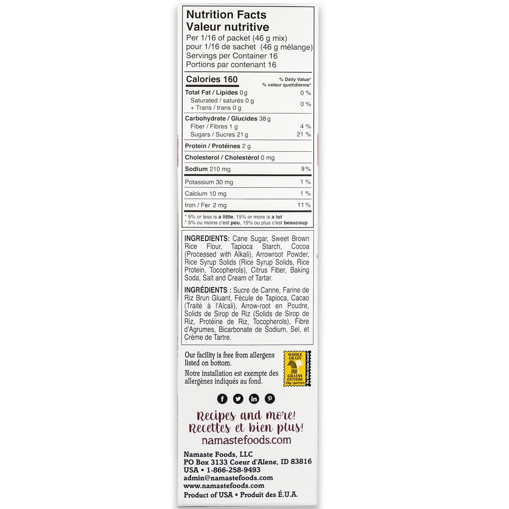 Namaste chocoladecake mix