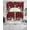 Multicolor, variant on Teal Christmas Snowman Swag Valances for Windows, Small Curtains Drapes, Xmas Truck Tree Snowflake Kitchen Window Curtains Over Sink Rod Pocket Window Treatment Valance for Bedroom/Bathroom 56"x36"