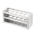 thumbnail image 1 of Stainless Steel Test Tube Holder Rack 20-Holes for Φ10-20mm Tubes Multifunctional with Highly Polished, 1 of 7