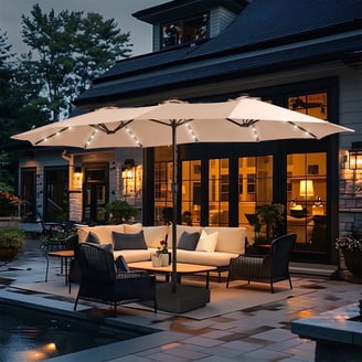 11' patio umbrella 11' MARKET UMBRELLA, CAST ASH