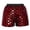 Red, variant on Sparkly Sequin Shorts for Women Elastic High Waist Shiny Metallic Sequins Hot Shorts Disco Party Clubwear
