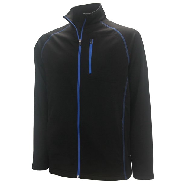 Forrester's Men's FullZip 2Ply Performance Golf Jacket, Large Black