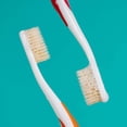 thumbnail image 4 of MOUTHWATCHERS - Manual Toothbrushe, Clean Teeth for Adult, Floss Bristle Silver, Invented by Doctor Plotka's 3 toothbrushes, 4 of 7