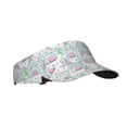 thumbnail image 2 of Yiaed Rabbit Back View Print Sport Sun Visor Hats Adjustable Empty Top Baseball Cap Cotton Ball Caps for Women and Men, 2 of 5