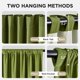 thumbnail image 3 of Cortinas Joydeco 132 cm x 274 cm Terciopelo Verde Musgo Opacas, 3 of 9