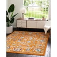 thumbnail image 3 of Rugs.com Aurelia Collection Rug – 8 Ft Square Orange Medium-Pile Rug Perfect For Living Rooms, Kitchens, Entryways, 3 of 4