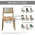 thumbnail image 7 of HELLHERO Flower Print Seat Covers for Dining Chairs, Dining Chair Cushion Slipcovers Set of 4, Chair Seat Slipcovers for Kitchen, Easy to Clean, 7 of 7