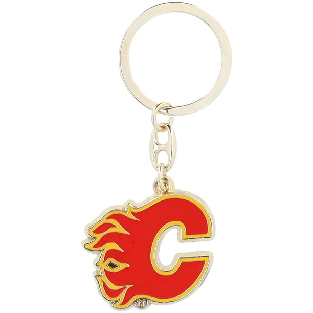 Calgary Flames 1.75'' x 1'' Logo Heavyweight Keychain