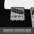 thumbnail image 3 of 39" Electric Guitar TL Series, Full-Size Paulownia  , 3-Ply Pickguard, C-Shape ,  Bridge, Quality Gear Tuners, 3-Way  & Volume/Tone Controls, 2 Picks Included, Black, 3 of 6