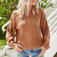 thumbnail image 3 of LYXSSBYX Women Fall Sweaters Dress for Women 2022 Hot Sale Clearance Fashion Women Casual O-Neck Turtleneck Solid Color Long Sleeve Pullover Sweater, 3 of 9