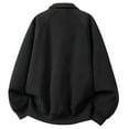 thumbnail image 3 of Chandail en Molleton Sans Capuche pour Hommes Chandail Doublé Doux à Manches Longues Veste Décontractée Automne Hiver Style Urbain Confortable, 3 of 3