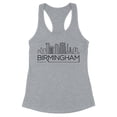 thumbnail image 1 of Skyline Birmingham Alabama Tank Top Fitted Racerback Women's X-Small Heather Grey, 1 of 5