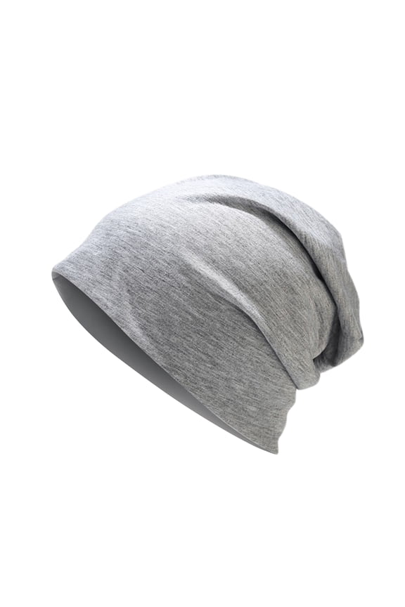 Beanie Hat Double-layers Thin Stretchy Slouchy Baggy Keep Warm Solid Color Spring Autumn Women Men Couple Skull Cap for Outdoor