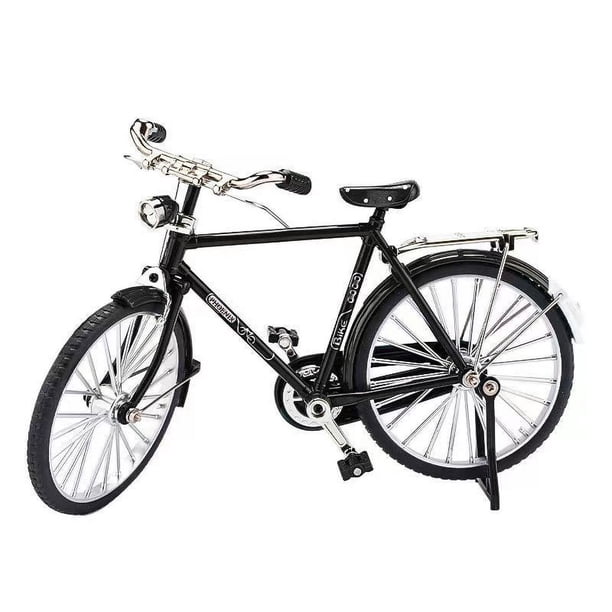 Bicicleta de aleación de 28 barras para niños, modelo retro de simulación, rompecabezas, juguete ensamblado, bricolaje, independiente