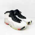 thumbnail image 2 of Ni - ke Ni - ke Boys Air Jordan 10 BV1843-176 White Basketball Shoes Sneakers Size 4Y, 2 of 5