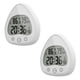thumbnail image 1 of 2 nuevos e innovadores relojes de baño en forma de corazón Reloj despertador con pantalla digital de temperatura y humedad LCD MFZFUKR BST3004044-1, 1 of 6