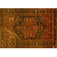 thumbnail image 1 of Ahgly Company Machine Washable Indoor Rectangle Persian Yellow Traditional Area Rugs, 2' x 4', 1 of 4