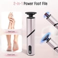 thumbnail image 6 of 2-in-1 Rechargeable Electric Foot Callus Remover, 900RPM 9-Speed Foot File Scrubber for Dead Skin & Cracked Heels, Pedicure Tool for Feet (1 Pack), 6 of 8