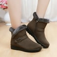 thumbnail image 6 of jsaierl Women Snow Boots Winter Shoes with Faux Fur Lined Warm Slip On Boots for Women Waterproof Booties Comfortable Outdoor Anti Slip Shoes, 6 of 9