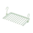 thumbnail image 3 of Percha resistente para pantalones vaqueros, plegable y antideslizante. Verde 10 capas, 3 of 9