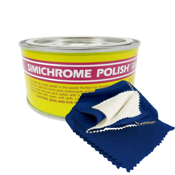 Rosenthal Collection Composé de Polissage Métallique Simitrome 250g avec Chiffon Restaurer la Brillance sur Chrome, Aluminium, Acier Inoxydable et Plus