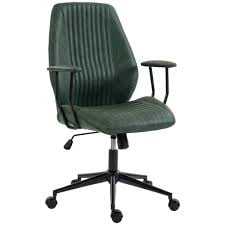 vintage leather office chair with product