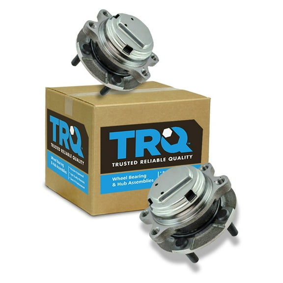 TRQ Front Wheel Hub Bearing Module Pair Driver & Passenger Set for Infiniti BHA52890