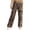 Brown1, variant on Pants fot Women Leopard Full Print Drawstring Pants Women Casual Straight Leg Pants (Brown2 XXL)