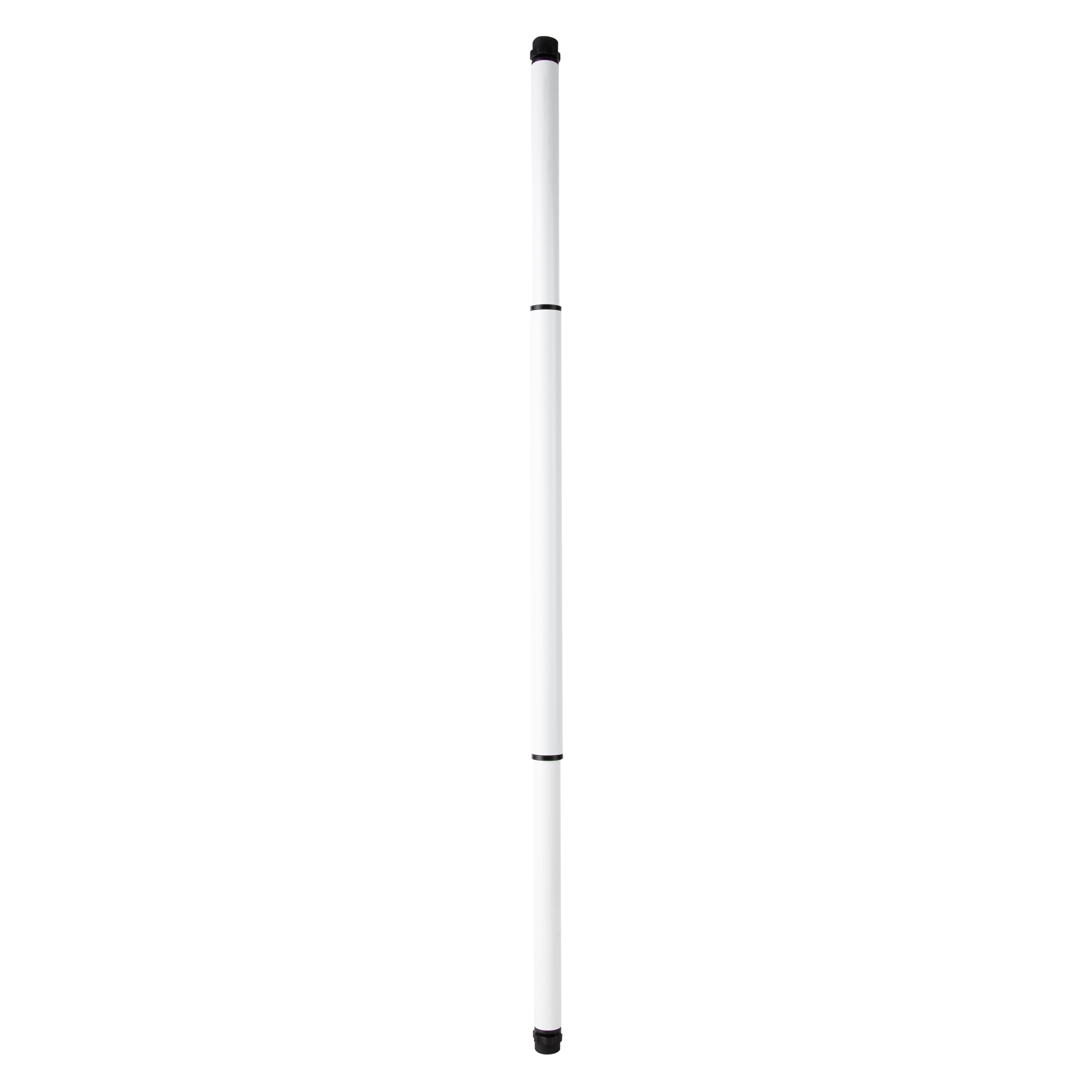 (3 pack) Brinks Steel Adjustable Window Security Bar with Brackets 15.5" to 34", White
