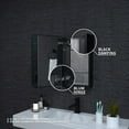 thumbnail image 6 of Niveal  15×24in Aluminum Bathroom Cabinet with Mirror, Wall Mounted Storage Mirror Cabinet,Black, 6 of 12