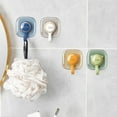 thumbnail image 4 of Riguas 4Pcs Storage Hooks No Punching Design Strong Load-bearing Moisture-proof Not Falling Wall Mounted Kitchen Organizer Strong-Viscosity Self Adhesive Wall Hook for Home, 4 of 7