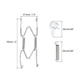thumbnail image 2 of Uxcell 10 Pcs Plate Hanger 4'' x 1.5'' Stainless Steel Invisible Wall Plate Hangers with 10 Pcs Wall Hooks Silver, 2 of 6