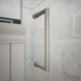 thumbnail image 6 of DreamLine Unidoor Plus 60 in. W x 34 3/8 in. D x 72 in. H Frameless Hinged Shower Enclosure in Brushed Nickel, 6 of 11