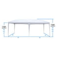 thumbnail image 6 of enyopro 10 x 20ft Folding Pop up Canopy W/ Steel Frame, Portable Shade Instant Tent, Height Adjustable Tent with Carrying Bag, Heavy Duty Gazebo Tent with 4 Removable Sidewalls & 2 Windows, T846, 6 of 10