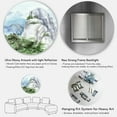 thumbnail image 5 of Designart - Mountain Top In The Clouds - Traditional Metal Circle Wall Art, 5 of 5