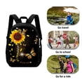 thumbnail image 2 of Xirimido Sunflower Gold Butterfly Print 3 Pack Kids School Backpack Set for Teen Boys Girls Lunch Box Pencil Bag, Junior Schoolbag Bookbag for Students, 2 of 4
