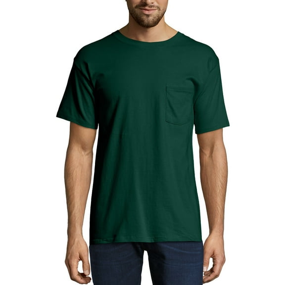 Hanes Men's Beefy-T Unisex Pocket T-Shirt, Sizes S-3XL