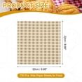 thumbnail image 2 of Uxcell 100 Pcs Hojas de Papel Encerado para Alimentos Resistente a la Grasa Papel de Envoltura de Sándwich a Cuadros Café Blanco 8.66'' x 8.66'', 2 of 7