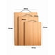 thumbnail image 5 of Raganet, Paquete de 3 Tablas Xtellar para Picar de Bambu con 3 Diferentes Medidas, Tablas de Cocina para Picar Cuadradas color cafe, 5 of 5