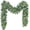 2pcs, variant on 2Pcs Eucalyptus Garland, 5.9FT Greenery Garland, Green Garland with Flowers, Artificial Faux Silver Dollar Eucalyptus Leaves Vines for Table Home Wedding Mantle Party Indoor Outdoor Decor
