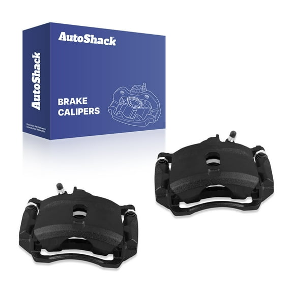 AutoShack Front Brake Calipers Black | Replacement for 1997-2000 Acura EL 1996-2011 Honda Civic 2010-2014 Honda Insight | 2-PC